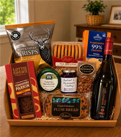 The Yorkshire Gentleman Hamper - With Red Wine