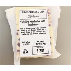 Cheese Wensleydale With Cranberry