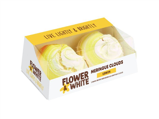 Flower & White Lemon Drizzle meringue Clouds
