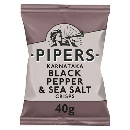 Pipers Crisps Black pepper & Sea Salt
