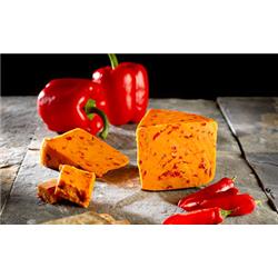 Cheese Flaming Pepper (Red Leicester with chilli peppers)