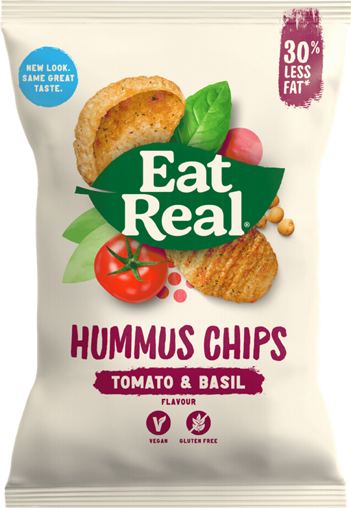 Eat Real Hummus Chips Tomato & Basil