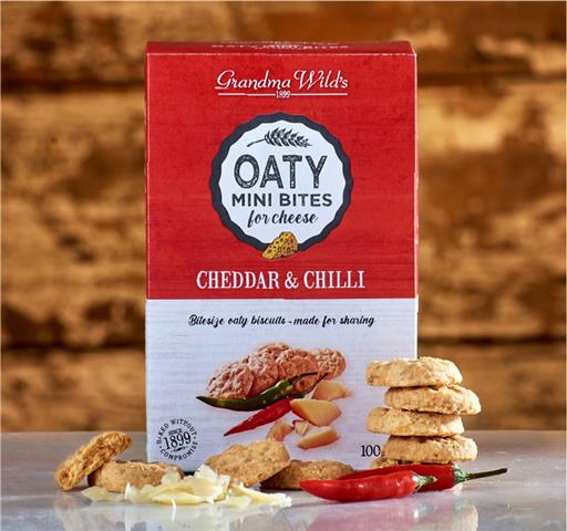 Grandma Wilds Oaty Mini Bites Cheddar & Chilli