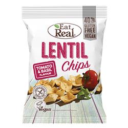 Eat Real Lentil Chips Tomato & Basil