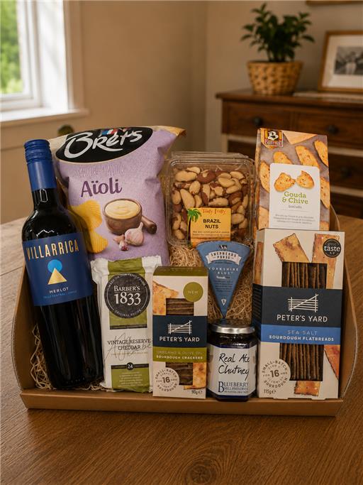 The Connoisseur's Cheese & Red Wine Hamper