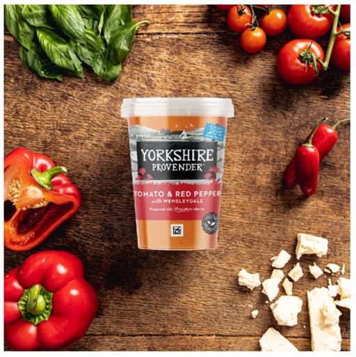 Soup Tomato & Red Pepper With Wenslydale Cheese