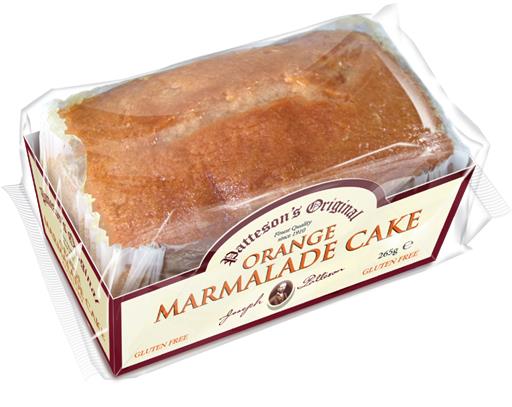 Patteson's Orange Marmalade Gluten free Cake