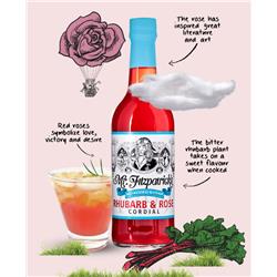 Mr Fitzpatrick Cordial Rhubarb And Rose *Sugar Free*