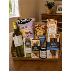 The Connoisseur's Cheese & White Wine Hamper