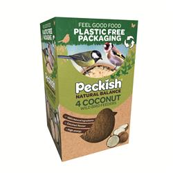 Peckish 4 Coconut Bird Feeders