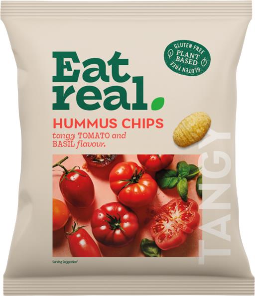 Eat Real Hummus Chips Tomato & Basil