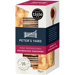 Peter's Yard Artisan Sourdough Pink Peppercorn Crackers