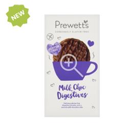 Prewett's Milk Chocolate Digestives Gluten Free Biscuits