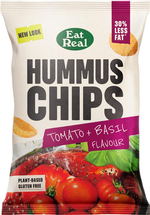 Eat Real Hummus Chips Tomato & Basil
