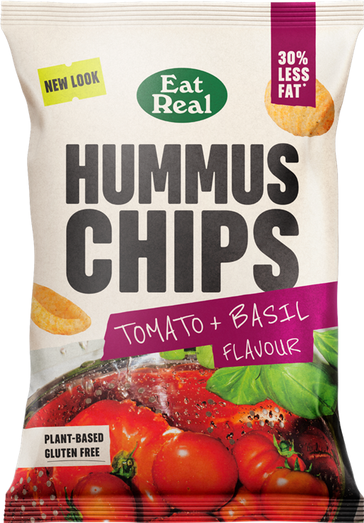 Eat Real Hummus Chips Tomato & Basil