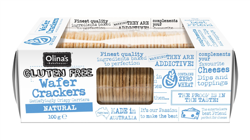 Olina's Wafer Crackers Gluten Free