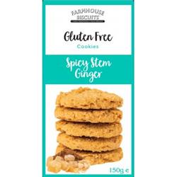Farmhouse Cookies Spicy Stem Ginger Gluten Free