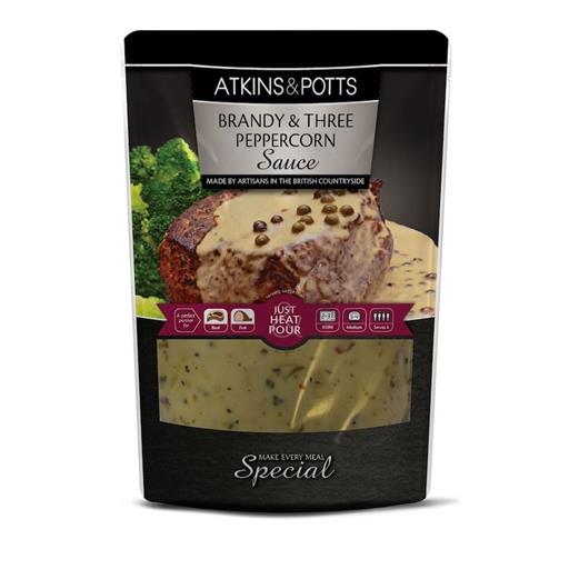Atkins & Potts Brandy & Three Peppercorn Finishing Sauce