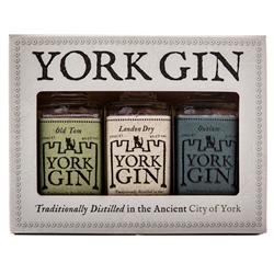 York Gin Triple Mini Gift Set : Classic Gold