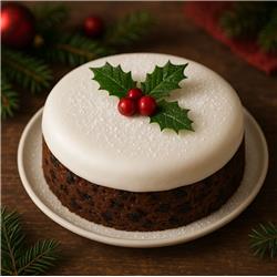 Christmas Cake Baking Ingredients