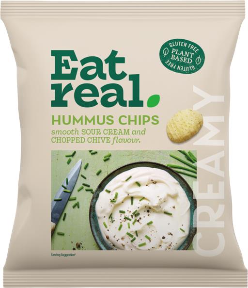 Eat Real Hummus Chips Sour Cream & Chive & Chives