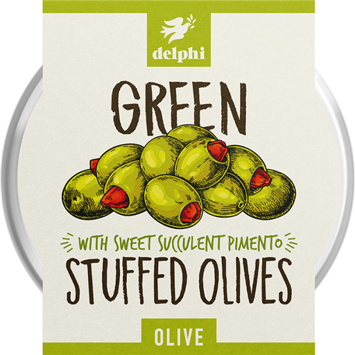 Olives Stuffed Green with Pimento