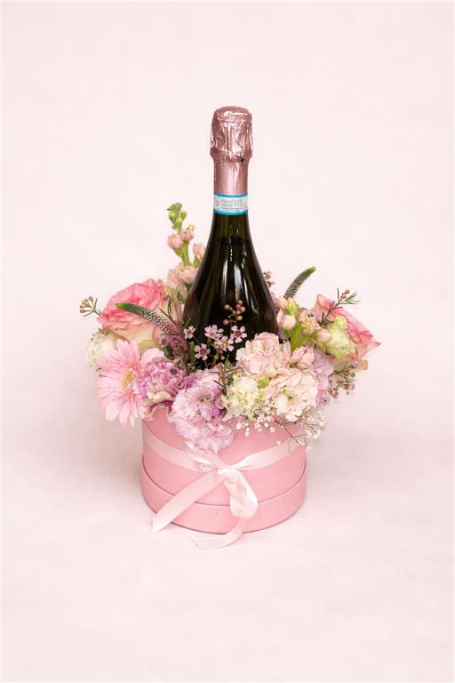 Flowers - Blush & Bubbles Hatbox