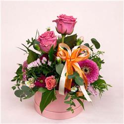 Flowers - Rose Radiance Hatbox