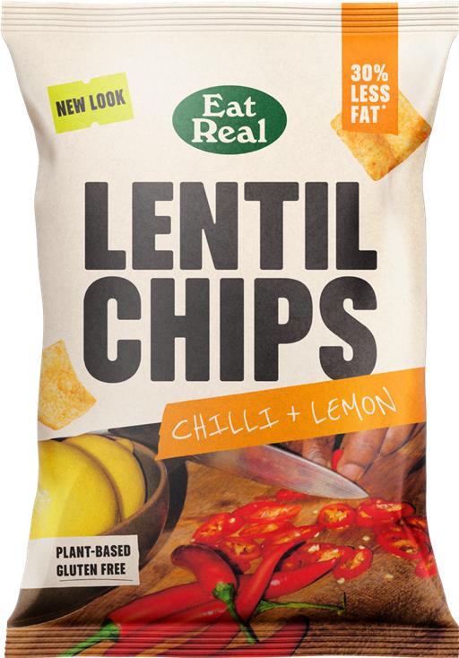 Eat Real Lentil Chips Chilli & Lemon Chips