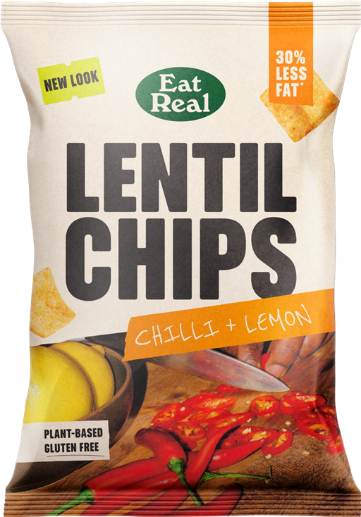 Eat Real Lentil Chips Chilli & Lemon Chips
