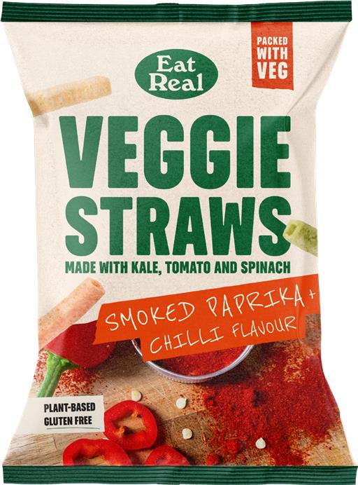 Eat Real Veggie Straws - Smoked Paprika & Warming Chilli