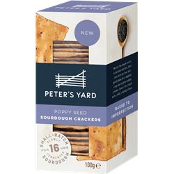 Peters Yard Artisan Sourdough Poppy Seed Crackers