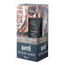 Peter's Yard Sourdough Crispbread Charcoal & Rye 90g
