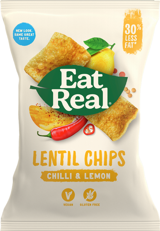 Eat Real Lentil Chips Chilli & Lemon Chips