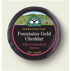 Cheese Wax Fountains Gold Cheddar With Caramelised onions