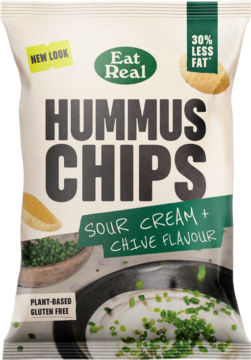 Eat Real Hummus Chips Sour Cream & Chive & Chives