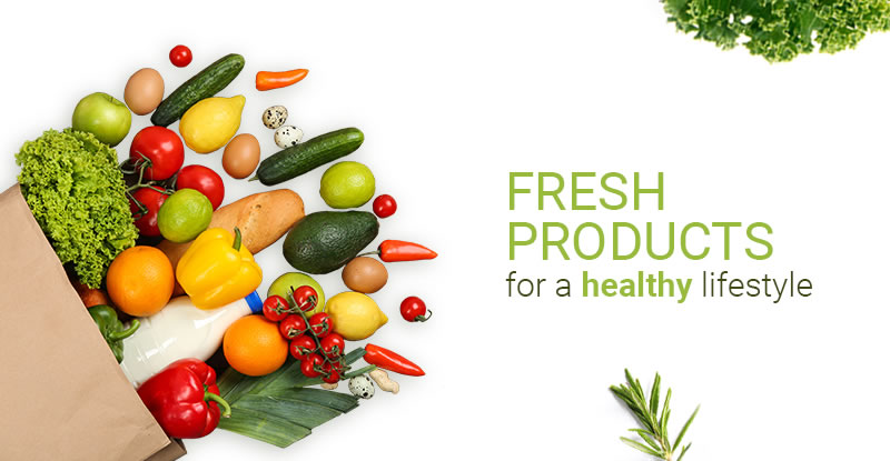 Fresh products for a healthy lifestyle