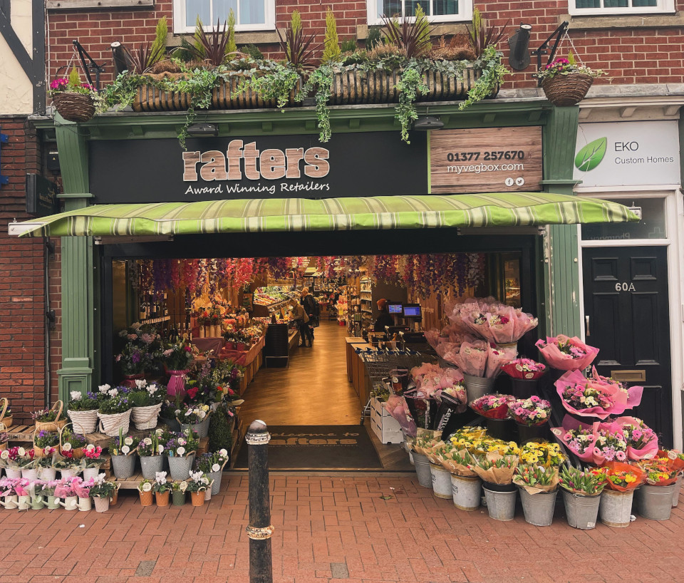 Rafters shopr front on Mother's Day 2024
